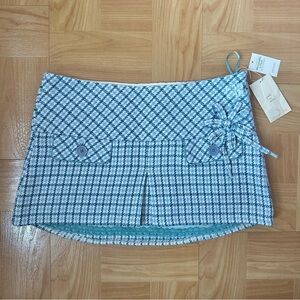Abercrombie & Fitch Houndstooth Mini Skirt